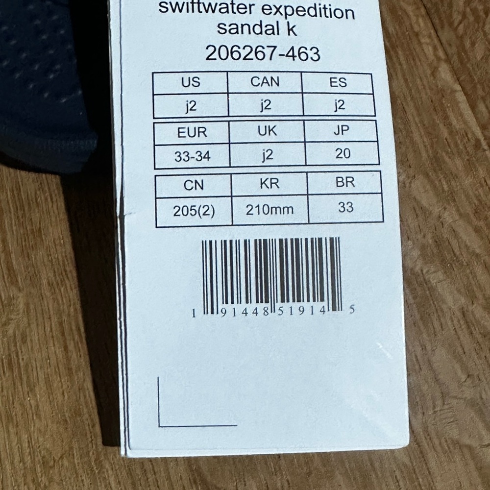 💙 Crocs Swiftwater Expedition Sandals – Kids Size 2 💙 - Picture 4 of 4